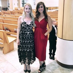 Dress - dark pink/red